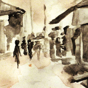 Après la pluie - Esquisse